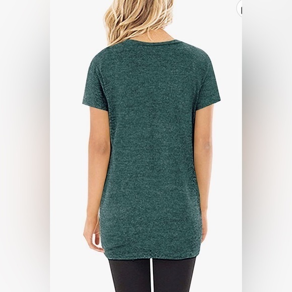 Green Tee Twist Knot, Casual, Christmas, Football,  St. Paddy Sz S & M - Picture 4 of 6